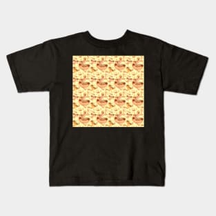 Hot dogs pattern Kids T-Shirt